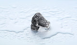 This totally Awesome & Cool Men's Gothic Carving Skull Ring is made of High Quality Stainless Steel. BUY IT NOW!! WON'T LAST!!