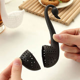 New Nolvety Gift, Plastic Swan Spoon Tea Strainer/ Infuser