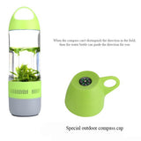 Check out this Fresh New Water Bottle, Mini Bluetooth Speaker, Portable Cup, Compass & Wireless Speaker with Outdoor Sound!! Order yours now!!