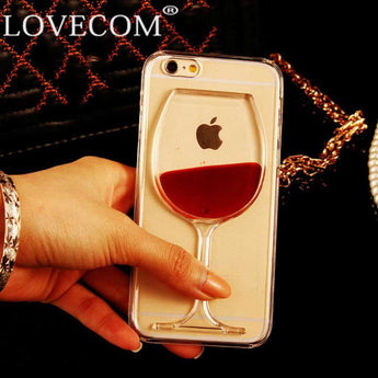 This is a  Beautiful Transparent Hard Red Wine  PC for iPhone 6, 6S, Plus, 4, 4S, 5C, 5 ,5S, SE 7 7.  Get it first,BUY NOW!!!... before she does.