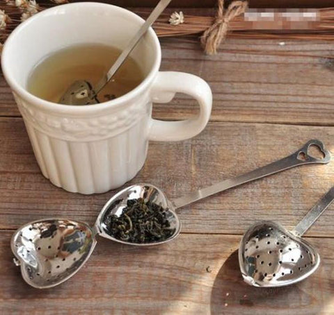 Beautiful Heart Shape Stainless Steel Tea Infuser/Strainer Spoon, Tea Lover Special.Order Now!!!