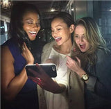 Light Up Selfie PC with Protective Back Cover for iPhone 7 Plus, 6, 6S, 5 ,5S, SE, Samsung Galaxy S6, S7 & edge