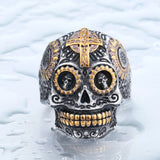 This totally Awesome & Cool Men's Gothic Carving Skull Ring is made of High Quality Stainless Steel. BUY IT NOW!! WON'T LAST!!