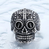This totally Awesome & Cool Men's Gothic Carving Skull Ring is made of High Quality Stainless Steel. BUY IT NOW!! WON'T LAST!!