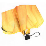 Three-folding Color Coating 3D Flower Print Sunny and Rainy Umbrella, Anti UV