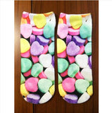 New 3D Printed Cotton Skeleton Low Cut Ankle Socks. Best Seller!!