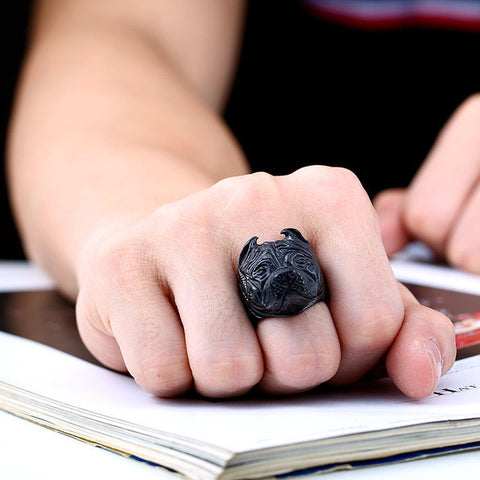 Titanium Pit Bull Rings,for the DOG LOVER in you.