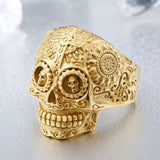 This totally Awesome & Cool Men's Gothic Carving Skull Ring is made of High Quality Stainless Steel. BUY IT NOW!! WON'T LAST!!