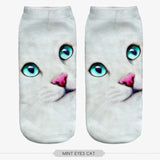 Adorable low cut Mint Eyes Cat Slipper Socks for the cat lover in you. Order these today!!