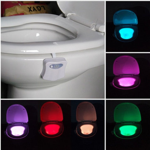 Motion Activated Toilet Nightlight,  Only activates in darkness. Help Him Perfect his Aim!!! Perfect for EVERY House!! Order YOURS Today!!!!