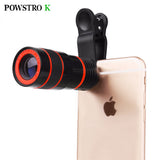8x Zoom Optical Phone PortableTelescope with Camera Lens for iPhone Samsung HTC Huawei LG Sony Etc