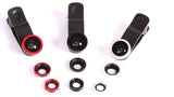 Fisheye Lens 3 in 1 mobile phone lenses fish eye +wide angle +macro camera lens for iphone 7 6s plus 5s/5 xiaomi huawei samsung