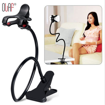 This Universal Lazy Phone & Tablet Mount has a  360 degree Rotating Clip. Attach to your desk,bed any bracket and GO LIVE and be HANDS FREE from anywhere!!