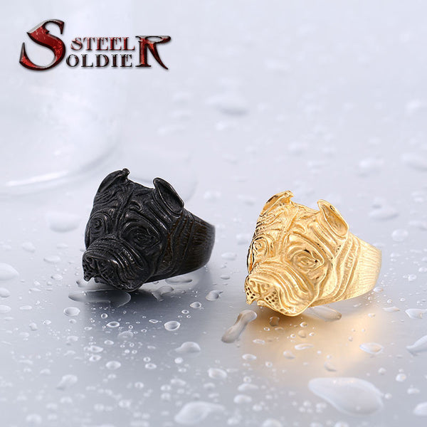 Titanium Pit Bull Rings,for the DOG LOVER in you.