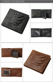Genuine Leather Mens Wallet,Raised texture